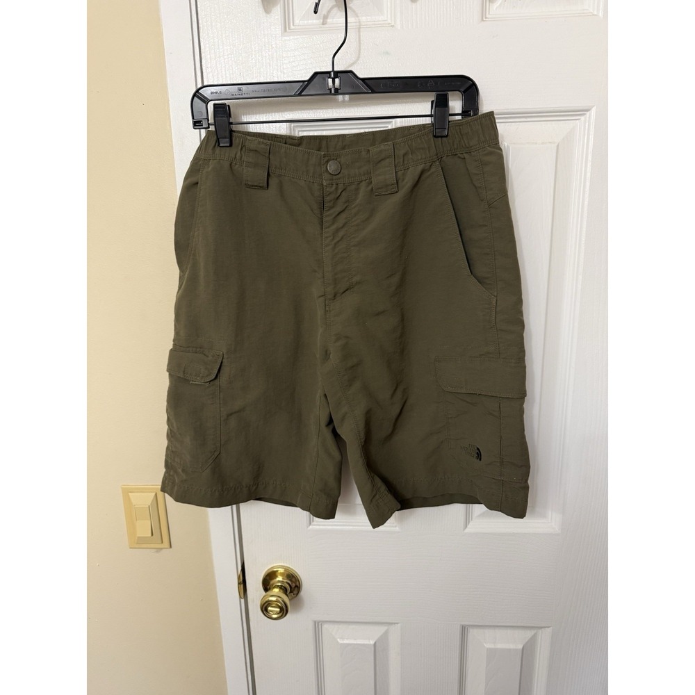 The North Face Hiking Outdoor Cargo Shorts Men's Size Small Olive Green